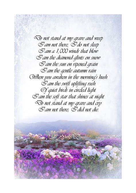 50 Inspirational Funeral Poems About Flowers Poems Love For Him