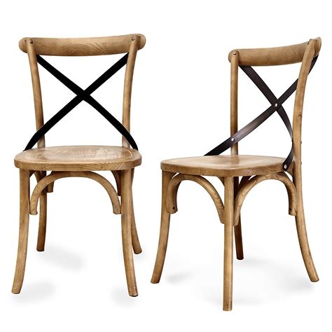 Joveco Vintage Style Solid Wood Dining Chair Set Of 2