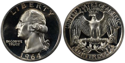 1964 25c Cam Proof Washington Quarter Pcgs Coinfacts