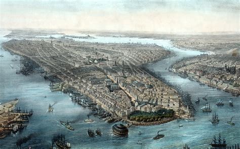 New York City And Brooklyn 1850s House Divided