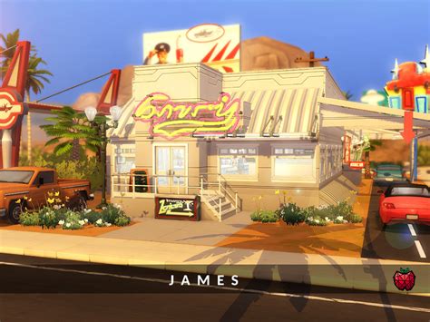The Sims Resource James Diner Restaurant No Cc By