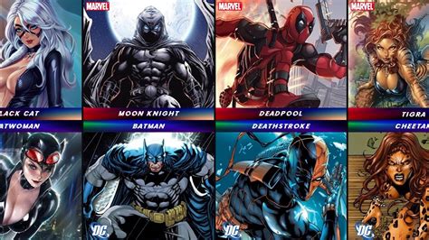 Marvel Vs Dc Counter Parts And Copy Cats Youtube