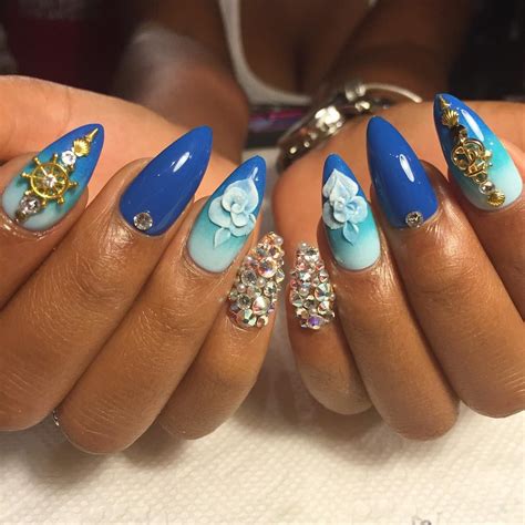 Instagram Blue Nail Art Designs