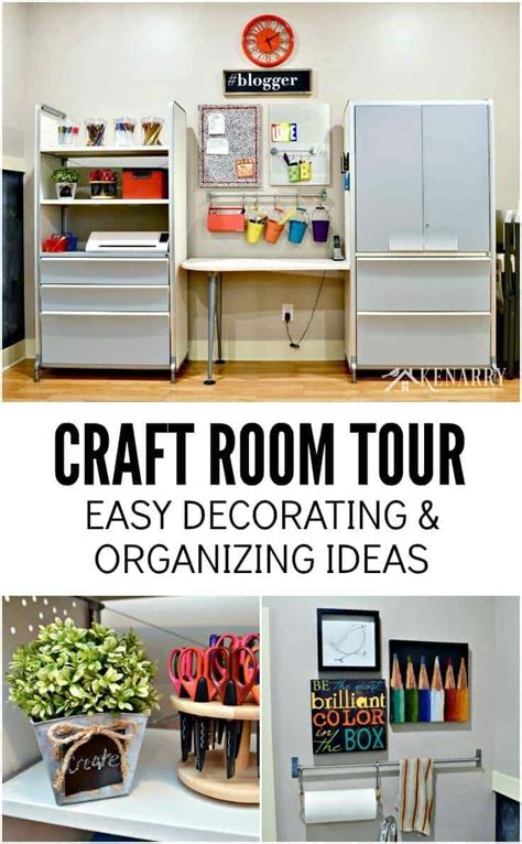 A brief design history of the humble powder room. Craft Room Tour: Decorating and Organizing Ideas
