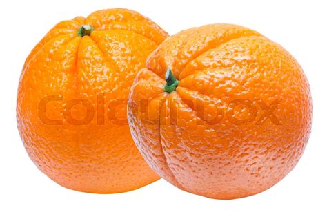 Orange Isolated On White Stock Image Colourbox