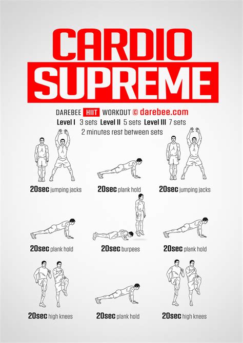 Cardio Workout Darebee Pics Workout