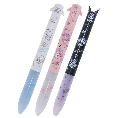 Japan Sanrio Cinnamoroll My Melody Kuromi 2 Color Ballpoint Pen