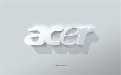 Acer Logo White Background Acer 3d Logo 3d Art Acer 3d Acer Emblem