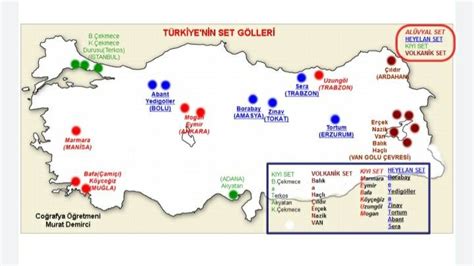 Türkiyenin Set Gölleri Haritalar Harita Coğrafya