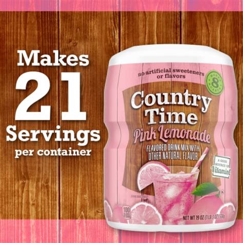 Country Time Pink Lemonade Naturally Flavored Powdered Drink Mix 19 Oz