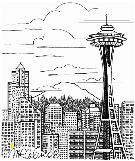 Skyline Adult Coloring Pages Coloring Pages