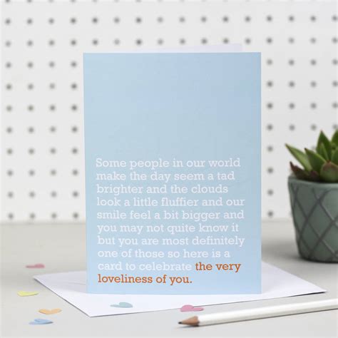 Loveliness Of You Thank You Card To Celebrate Someone By The Right