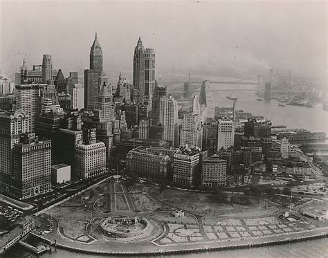Witness The Majestic Lower Manhattan Skyline From Battery Park In 1956