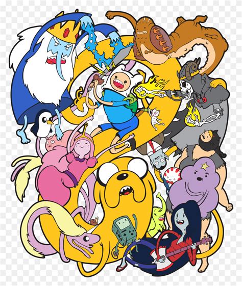 Adventure Time Cartoon Label Text Sticker Hd Png Download Stunning