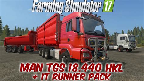 Farming Simulator Man Tgs Hkl It Runner Pack Youtube