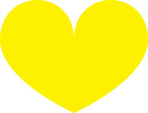 Yellow Heart Love Shapes Png Picpng