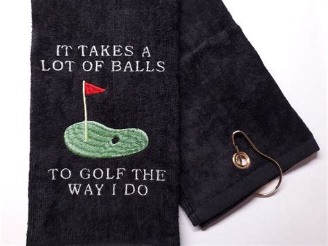 March 13 Ship Date Funny Golf Towel Embroidered Funny Golf Towel T