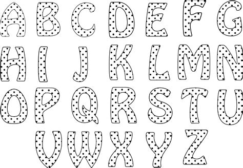 Polka Dot Alphabet Polka Dot Pattern Cut File By Corb