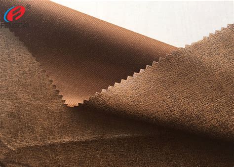 100 Polyester Bronzing Embossed Micro Suede Fabric For Upholstery