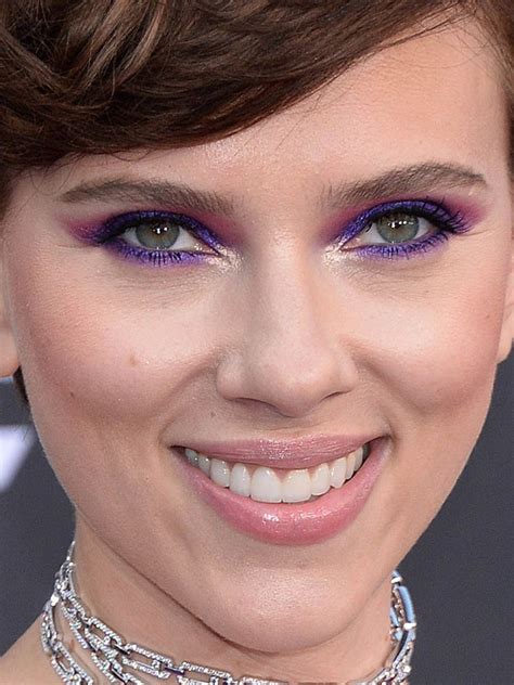 Close Up Of Scarlett Johansson At The 2018 Premiere Of Avengers