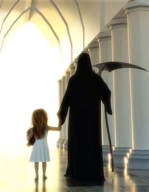 Grim Reaper Holding Baby Leevancleefage