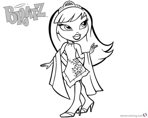 You saw sasha's new accessories earlier, now check out @hayden_williams fierce #fanart of bunny… Bratz Coloring Pages Babyz Doll Beautiful Sasha Wear Tiara ...