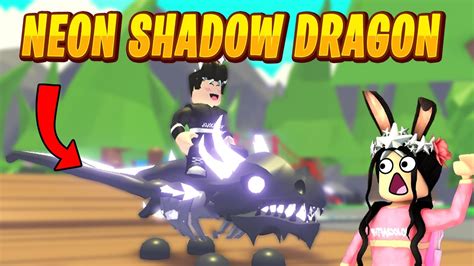 Omg Neon Shadow Dragon In Adopt Me Bekommen 😱 Robloxdeutsch Youtube