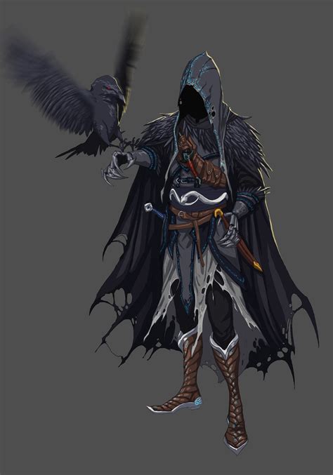 Mysterious Hooded Wizard Pathfinder Character Rpg Character Character