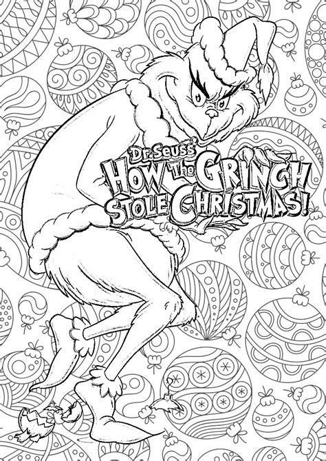 Grinch Mandala Coloring Pages Coloring Pages Christmas Coloring Pages Christmas Coloring