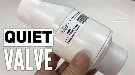 Mcdonald Quiet Silent Sump Check Valve Youtube