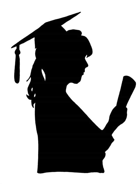 Female Silhouette Graduate Clipart Clipart Best
