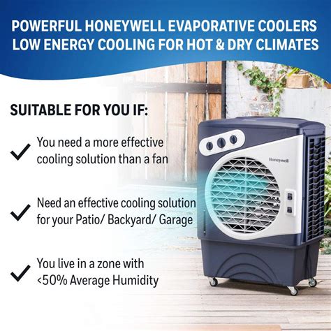 Honeywell Cfm Outdoor Portable Evaporative Cooler With Triple