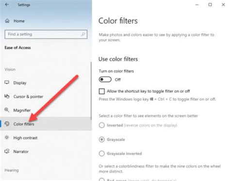 How To Enable And Use Color Filters For Colorblind Users In Windows 1110