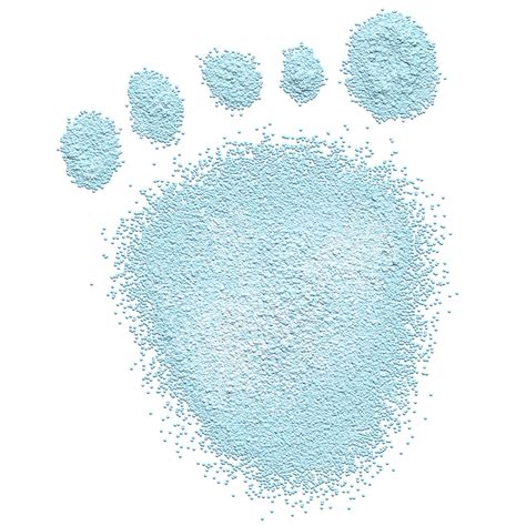Baby Footprints Hd Transparent Blue Sand Painting Baby Footprints