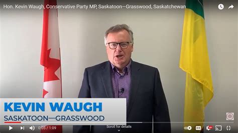 Hon Kevin Waugh Conservative Party Mp Saskatoon—grasswood