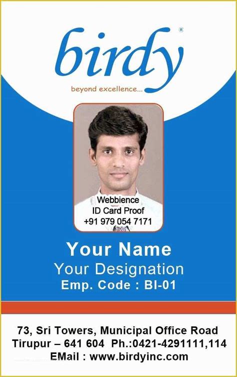 Free Student Id Card Template Of Id Card Coimbatore Ph Elementary