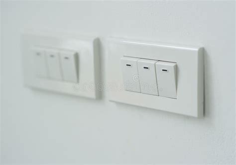 Close Up White Light Switch Stock Photo Image Of Home People 72659162