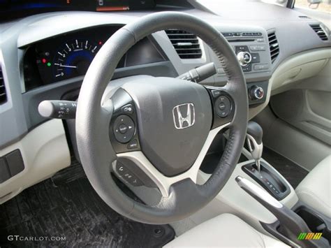 2012 Honda Civic Ex L Sedan Gray Steering Wheel Photo 57284178