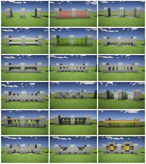 Minecraft fence design | Minecraft, Minecraft houses, Minecraft plans