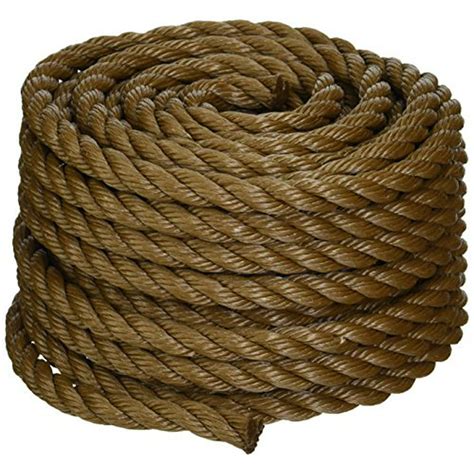 Koch 5011635 Twisted Polypropylene Rope 12 By 50 Feet Brown