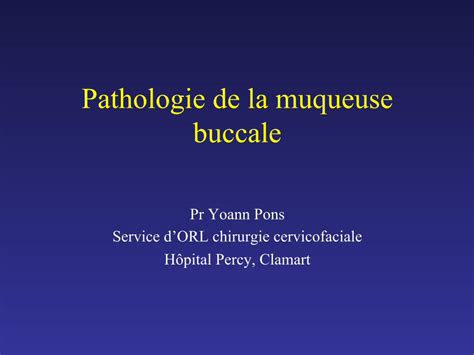 Pdf Pathologie De La Muqueuse Buccale · Maladie Des