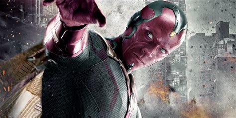 amusing avengers 4 set photo featuring paul bettany s vision