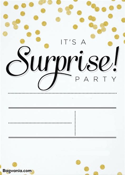 Free Printable Surprise Birthday Invitations For Adults Printable Templates