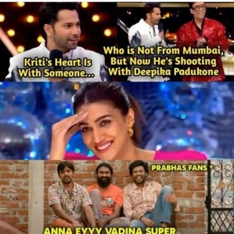 Kriti Sanon And Prabhas Dating Memes That Are Going Viral On Internet