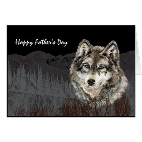 Leader Of The Pack Fathers Day Humor Wolf Animal Card Zazzle