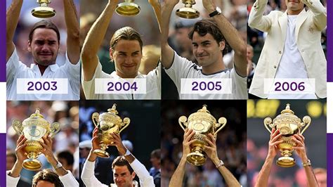 Roger Federers Eight Wimbledon Titles Wimbledon 2017 Tennis