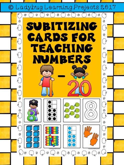 Subitizing Cards For Teaching Numbers 1 20 From Ladybug Learning