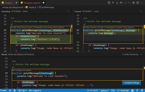 Git In Visual Studio Code How Do I Merge Between Two Images My Xxx