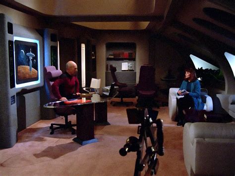 The Captains Quarters On Enterprise D Star Trek Art Star Trek