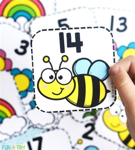 Spring Calendar Numbers Free Printable Fun A Day